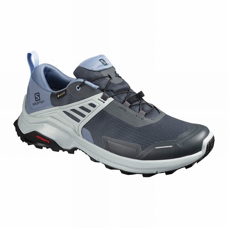 Zapatillas Trekking Salomon Hombre Gris / Azules - Salomon Argentina X RAISE GORE-TEX ,514367-DNO